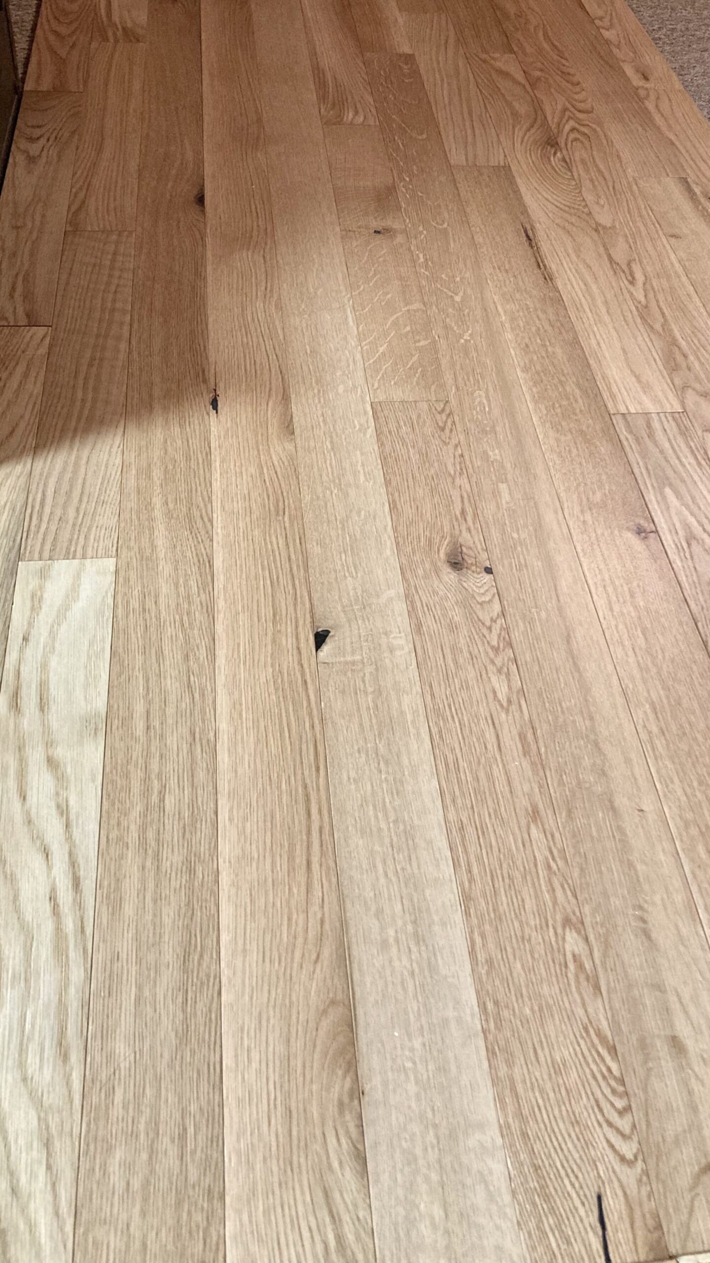 white oak natural prefinished engineered