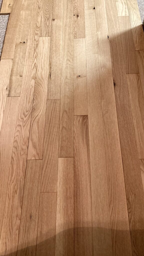 white oak natural prefinished engineered