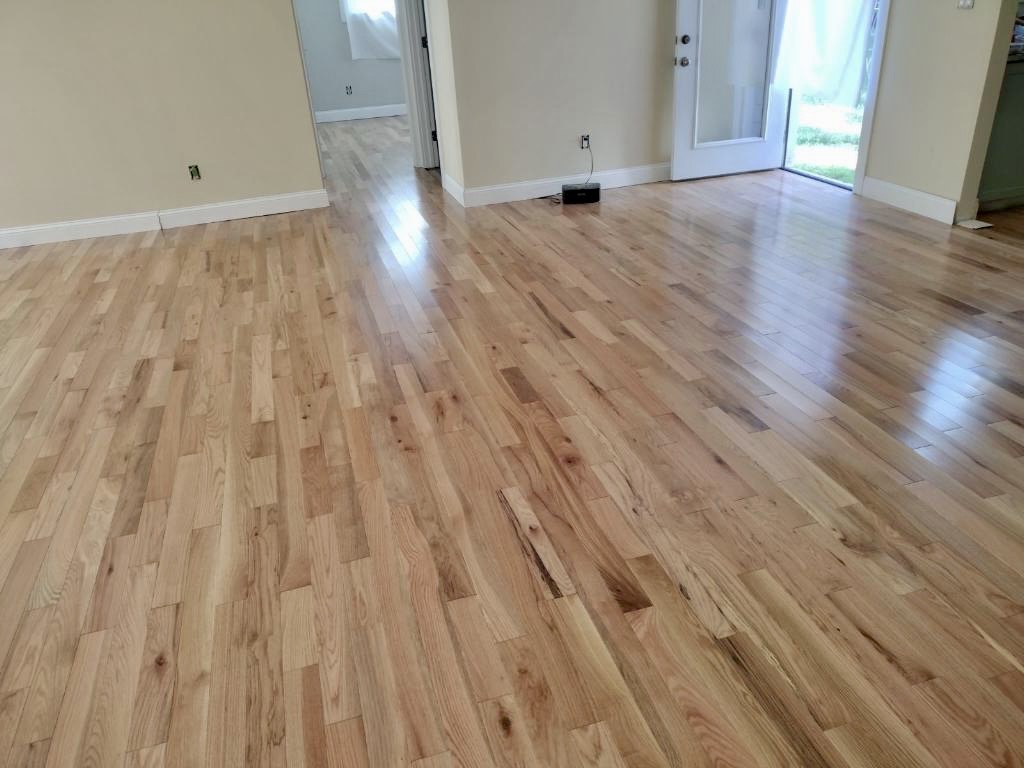 3 1/4" x 3/4" Natural Prefinished Solid Red Oak Flooring, 2 & Better